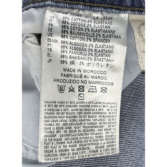 DIESEL THAVAR Denim Blue WASH 0848C Slim Skinny Jeans Mens Size 33x34 Distressed - Picture 13 of 14